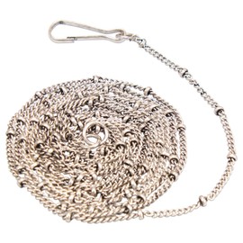Alpenflüstern DCH044 Dirndl Bodice Necklace Dotti 150 cm – Decorative Costume Necklace for Pendants, Women's Costume Jewellery, Dirndl Necklace Antique Silver Colours