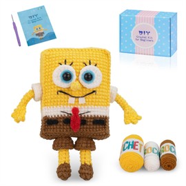 Crochet Kit for Beginners Adults -Animals Start Crotcheting - Perfect Amigurumi Knitting Learn to Kit for Adult Kids with Stitch by Stitch Video Tutorials,Holiday Christmas Gift.