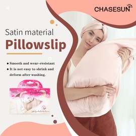 Satin Pillowcase Silky Satin Pillow Cases Satin Pillowcase for Hair and Skin Pillow Cover Silky Soft Satin with Envelope Closure Anti Wrinkle and Non Fading 1 Pack Champagne