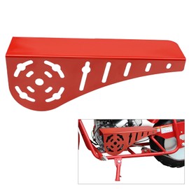 SKYJDM Mini Bike Chain Guard Cover for Most Mini Bikes Compatible with 5-7HP Predator 196cc 212cc 201cc Compatible with Honda Clone Tecumseh Briggs & Stratton Engines (Red)