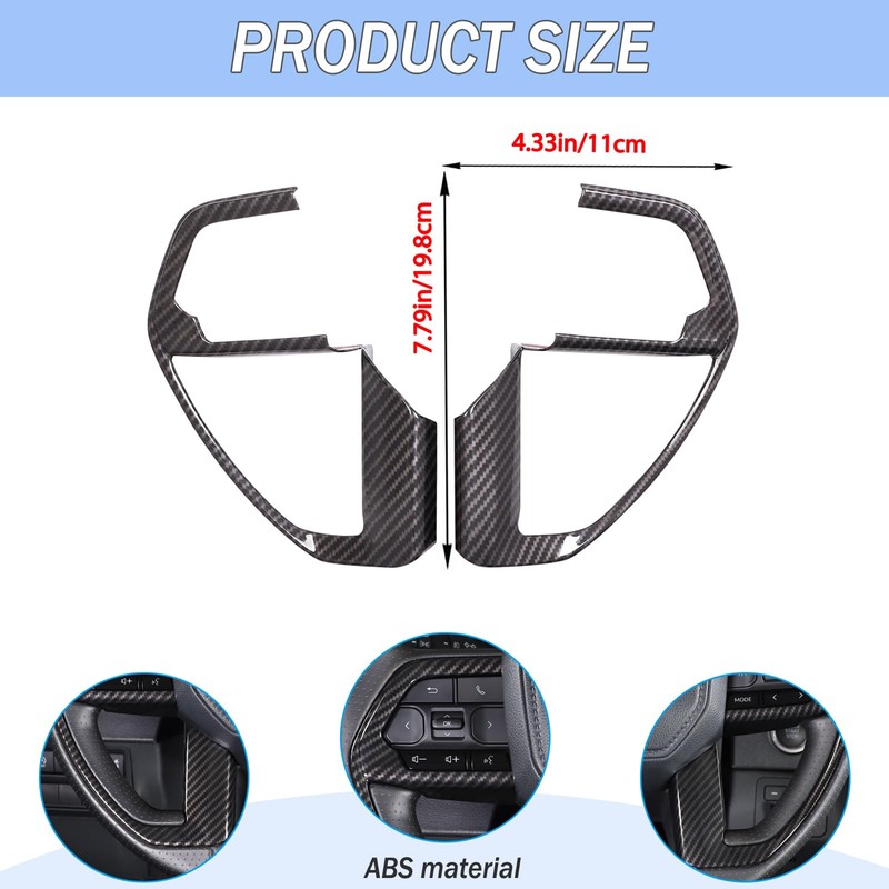 Aunginsy Center Console Steering Button Panel Trim Cover Compatible with