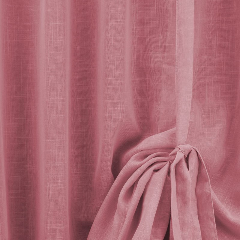 NetCurtainsUK Single Slot Top Plain Textured Voile Net Curtain Soft