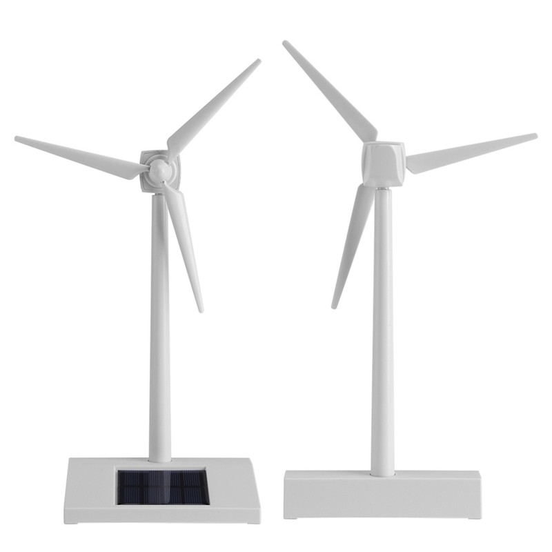 Mini Solar Energy Wind Mill Toy Kids Children Science Teaching