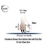 eatelle Shower Door Bottom Seal with Drip Rail for 1/2"