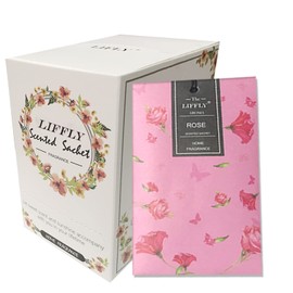 LIFFLY 14 Packs Rose Scented Sachets for Drawers and Closets