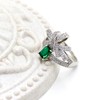 Uloveido Big Bow Bow Bypass Wrap Ring for Women Green