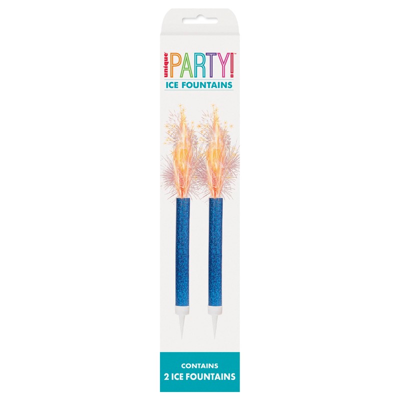 Unique 84029 Blue Prism Ice Fountains-2 Count (Pack of 1)