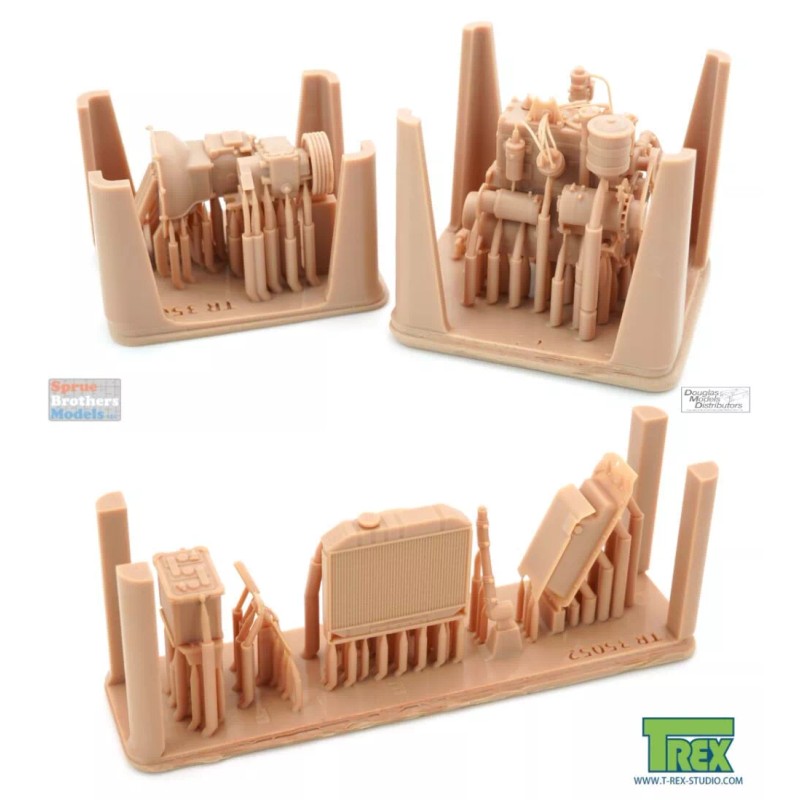 T-Rex Studio TRXTR35052 1:35 TRex - Engine Compartment for Willys