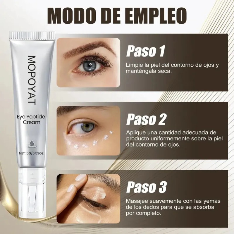 Crema para Ojos Mopoyat Ácido Hialurónico Hidrata Contorno y Reduce
