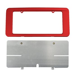 C6 Corvette Custom Painted Rear License Plate Frame - Victory Red 74 GCN WA9260