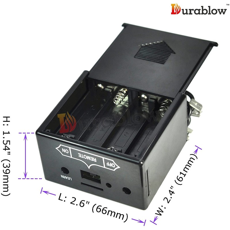 Durablow TR1001 On/Off Gas Fireplace Remote Control Kit for Millivolt