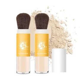 Clawrex Mineral Sunscreen Setting Powder, SPF 35 Sun Protection Scalp, Sun Protection Powder with Brush, Oil Control, Waterproof, Lightweight and Breathable Mineral Sun Protection (2)