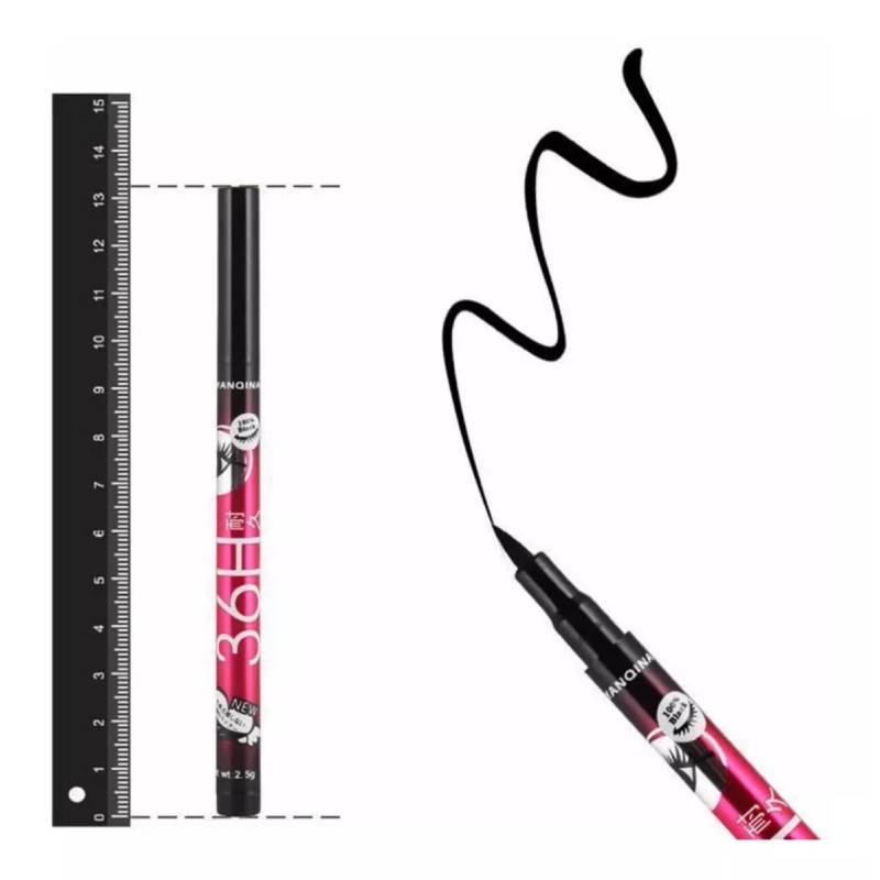 Favorbeauty Lote 12 Delineadores 36 Horas Negro Indeleble Plumón Mayoreo