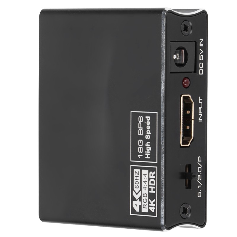 60hz Optical Fiber Audio Splitter Stereo Audio Stable Performance Audio