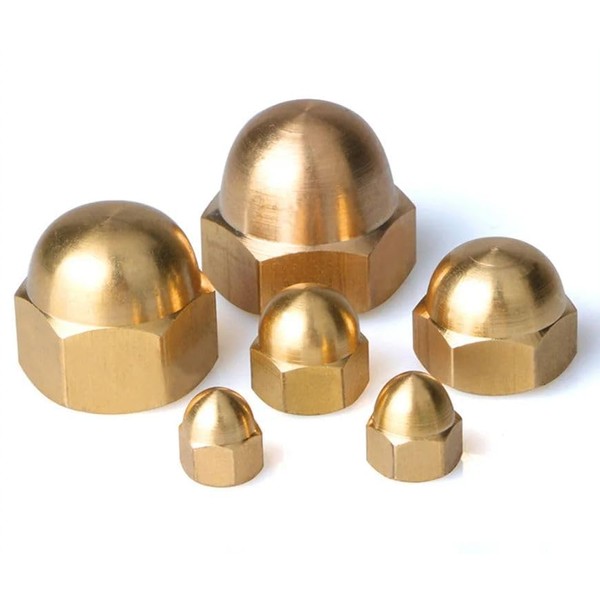 Solid Brass Dome Nuts Acorn Nuts Solid Brass Cap Nuts M3 M4 M5 M6 M8 (M8)
