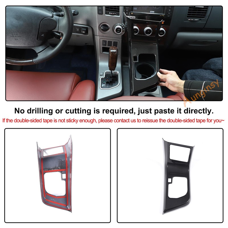 Aunginsy Car Center Console Gear Box Shift Panel Frame Trim