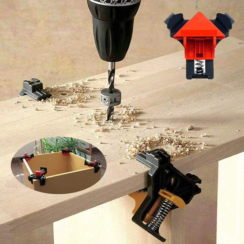 Right Angle Clamp Adjustable Corner Clamp 4PCS Multi-Function Woodworking Clamps