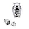 1pcs 6.5cm Small Urns Mini Cremation Human Ashes Holder Aluminum