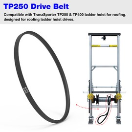 TP250 Ladder Hoist 51" V Drive Belts Replacement TranzSporter Roofing, Roofing Elevator Parts TP250 and TP400 Ladder Lift Hoist
