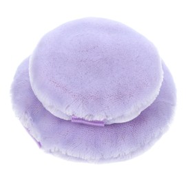 Healeved Small Round Velvet Puff Makeup Powder Puff 2pcs Face Powder for Women Portable Makeup Beauty for Loose