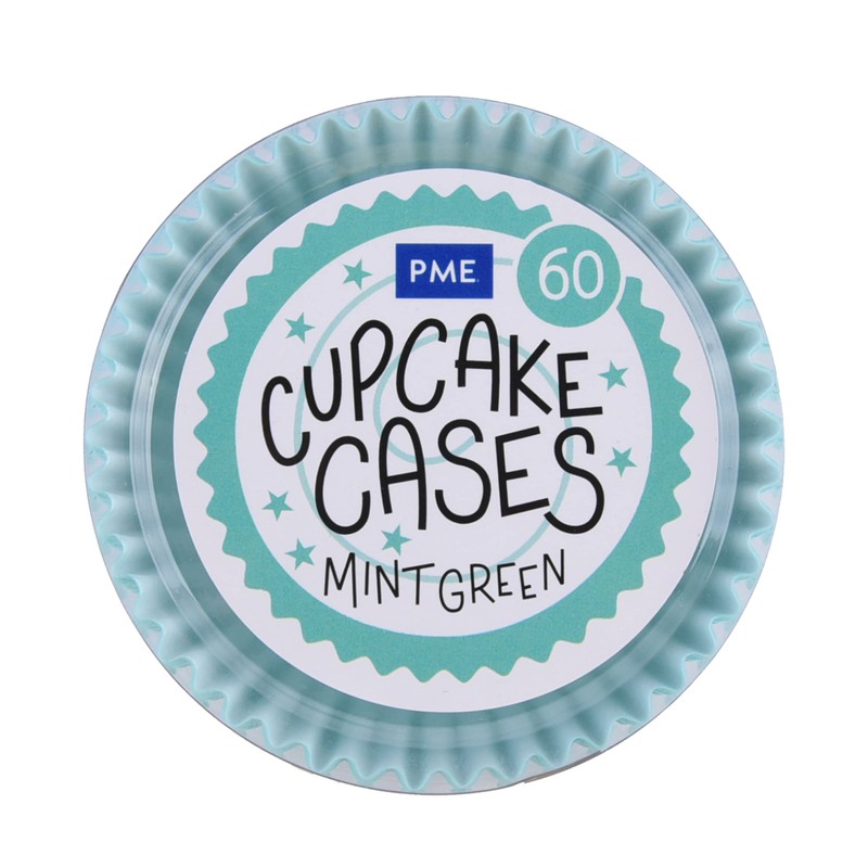 PME Mint Green Paper Cupcake Cases, Pack of 60 BC611