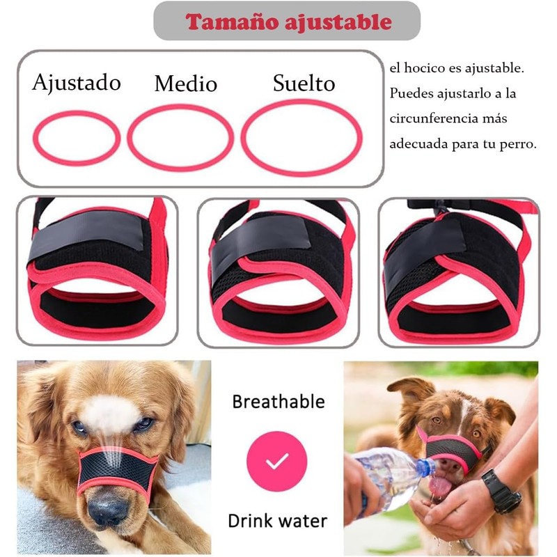 Bozal para perro de malla suave ajustable – CICINIO KZG-03