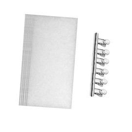 Healvian 10pcs Nail Fiberglass Wrap Clips Silver Nail Extension Kit for Women and Girls for Art Salon Use