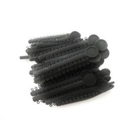 Dental Orthodontic Ligature Ties Elastic Rubber Bands Separators BLACK 1040pcs