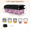 LHS Vegetable Chopper Mandoline Slicer - Food Chopper with Container,