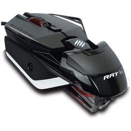 Mad Catz MR02MCINBL000-0JI Mad Catz Gaming Mouse R.A.T. 2+ Pixart PMW 3325 Sensor Wired for Entry Lightweight RGB Lighting