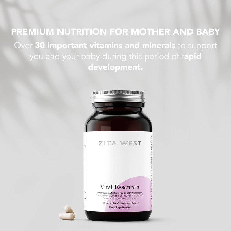 Zita West Vital Essence 2 - Premium Pregnancy Vitamins for