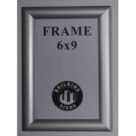 BUILDINGSIGNS.COM Elevator Certificate Notice Frame 6X9 (Aluminium, Card Size 6X9, Front Insert)
