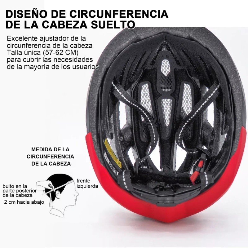 PEGGS Casco De Bicicleta De Ciclismo De Montaña Con Luz