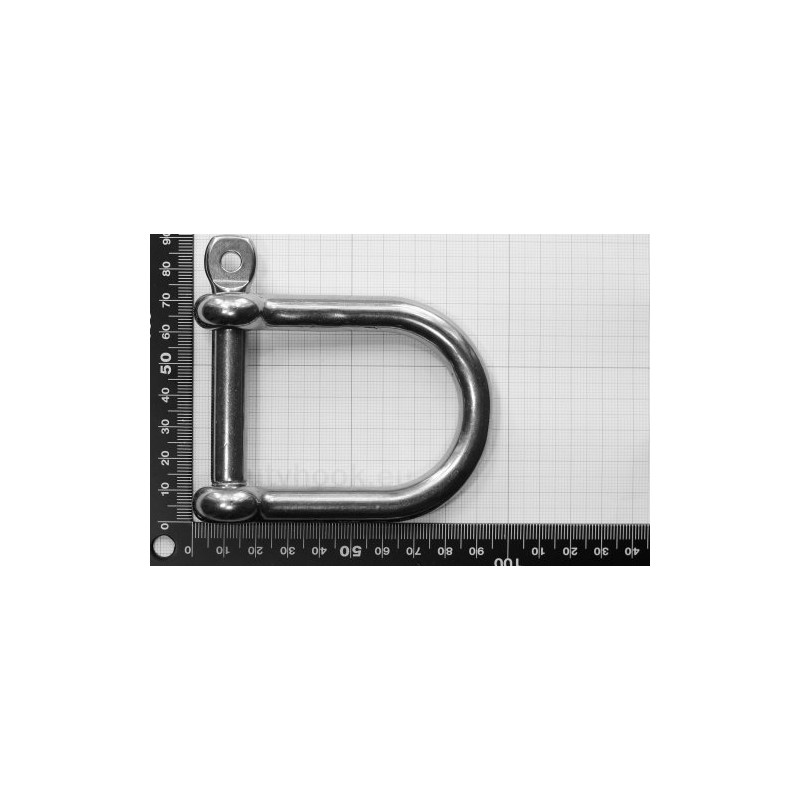 Stainless Steel Shackle Wide Shape Diameter 12 mm A4 AISI