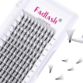 Premade Lash Fans 15-20mm Mixed Tray Premade Fans Eyelash Extensions Russian Black Pre Fanned Volume Lash Extensions Supplies (10D-0.07-D, 15-20mm Mix)