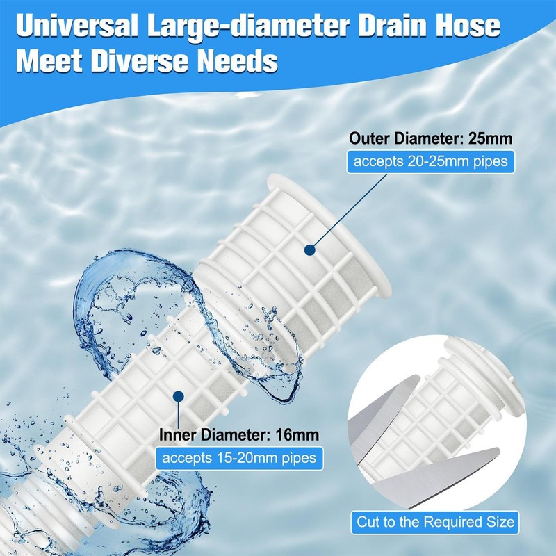 Flexible Drain Hose for Air Conditioning and Dehumidifier - 4m