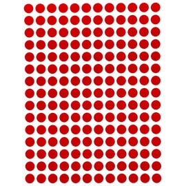 Red Dot Sticker ¼” inch 8mm (5/16) - 2700 Pack, Small Colored Labels