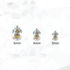 12 Pairs Surgical Stainless Steel Flat Back Stud Earrings, Screw