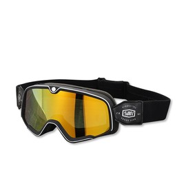 OLYSPM Motocross goggles, MTB goggles, vintage motorcycle goggles with double sponge lining and non-slip elastic band, motorcycle goggles with windproof, dustproof, UV protection