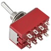 Heschen Miniature Toggle Switch, MTS-402, ON/ON, 4PDT 12 Pins, 2A