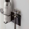 Yamazaki 5513 Magnetic Bathroom Shaving Cream & Shaver Holder, Black,
