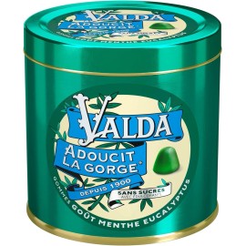 Valda Sugar Free Gums Mint Eucalyptus 140g French Throat Lozenges EXP 12/26 New