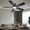 Ayaoty 52 Inch Low Profile Ceiling Fans with Lights and