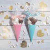 Large Cone Cellophane Bags,7x15 Inches 200 PCS Plastic Popcorn Cone