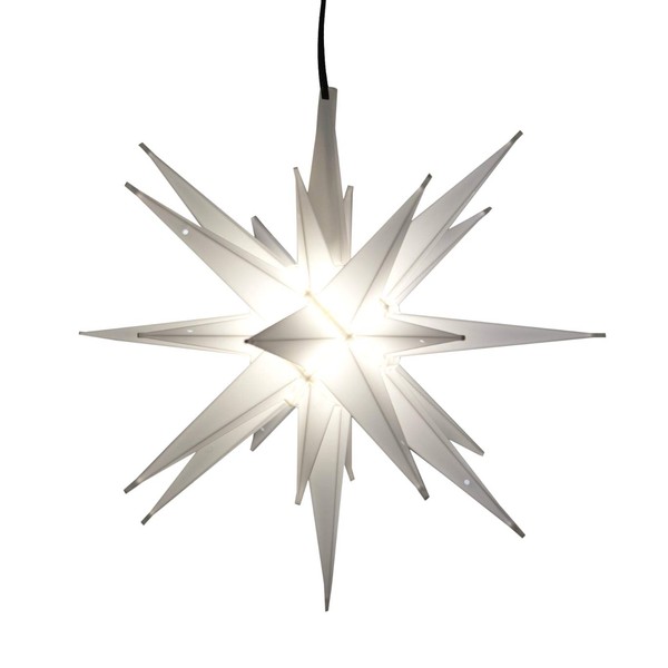 Elf Logic - 12" LED Moravian Star Tree Topper -