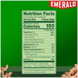 Emerald Nuts, Jalapeno Cashews, 5 Oz, Resealable Bag (Pack of 2)