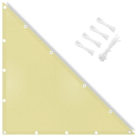 IOAOI Sun Shade Sail Waterproof, 3x3x4.24M Right Triangle Awning Canopy, 95% UV Block with Free Rope, Sunscreen Awning Canopy for Outdoor, Garden, Patio, Yard, Lawn, Pergola, Carport-Off-White