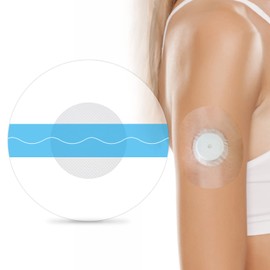HONYOU Libre 2 Plus Sensor Covers & Lingo CGM Waterproof Freestyle Sensor Patches for Libre 1/2/3 Plus, Hypoallergenic & Latex-Free 15 Days Long Stay, 40Pack