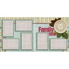 FAMILY TIME - Premade Scrapbook Pages - EZ Layout 2715