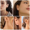 ASH'S CHOICE Gold Stud Earrings For Women, 6 Pairs Multipack
